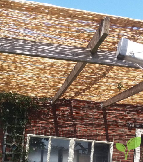 Bloesem Botsing Extreme armoede Rietmatten dak pergola | De perfecte natuurlijke zonwering